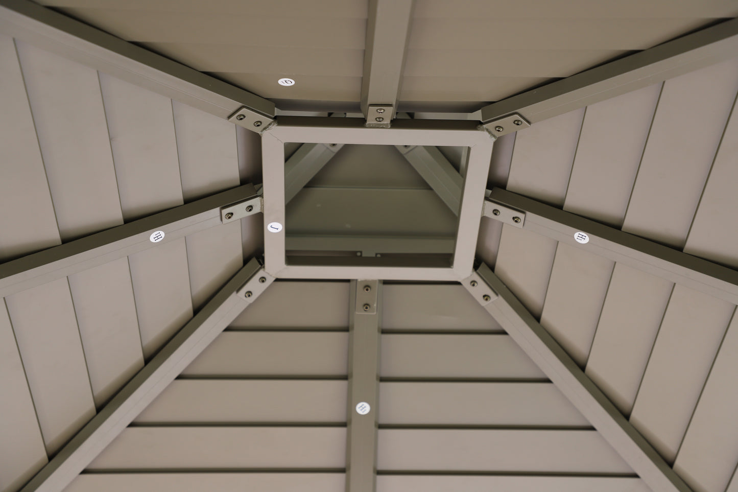 10x10 Feet Patio Hardtop Gazebo with Galvanized Steel Roof