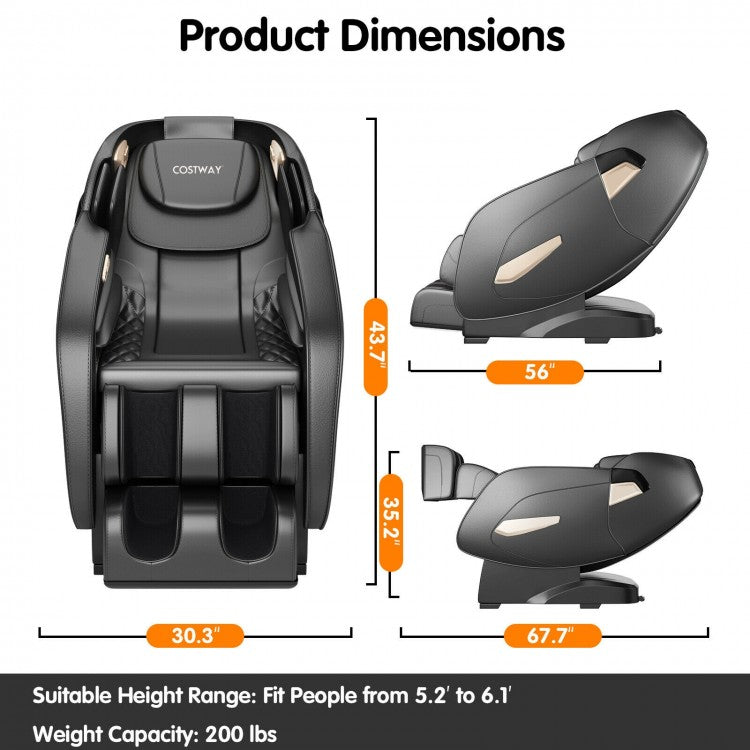 Relaxation 02 - Full Body Zero Gravity Shiatsu Massage Chair with SL Track Heat