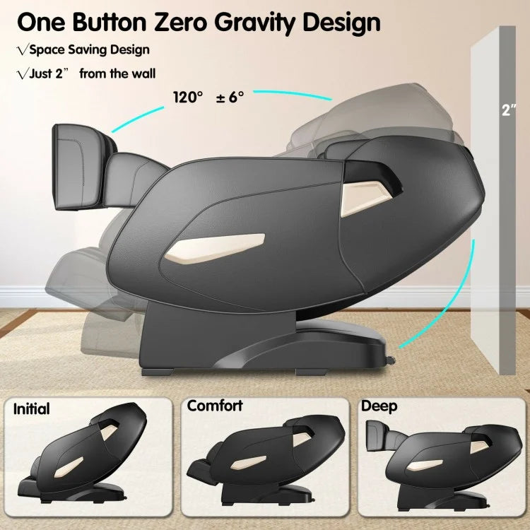 Relaxation 02 - Full Body Zero Gravity Shiatsu Massage Chair with SL Track Heat