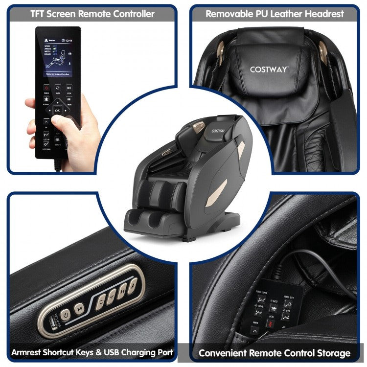 Relaxation 02 - Full Body Zero Gravity Shiatsu Massage Chair with SL Track Heat
