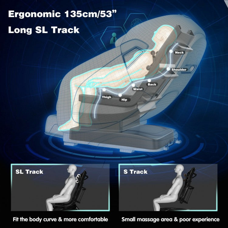 Relaxation 02 - Full Body Zero Gravity Shiatsu Massage Chair with SL Track Heat