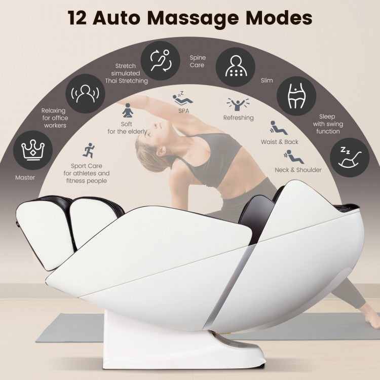 Full Body Zero Gravity Massage Chair with SL Track Airbags Heating