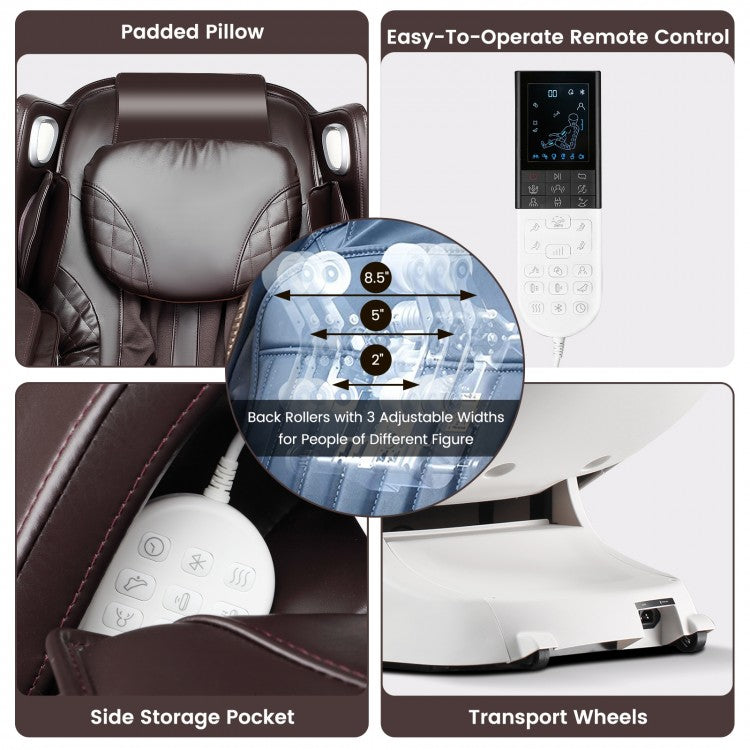 Full Body Zero Gravity Massage Chair with SL Track Airbags Heating