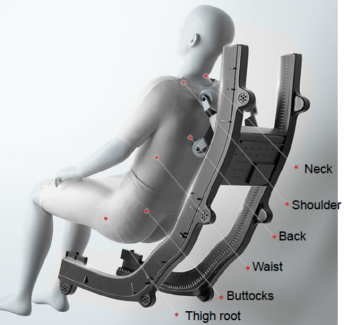 YA122U 5D Sonic Wave Full Body Zero Gravity Massage Chair