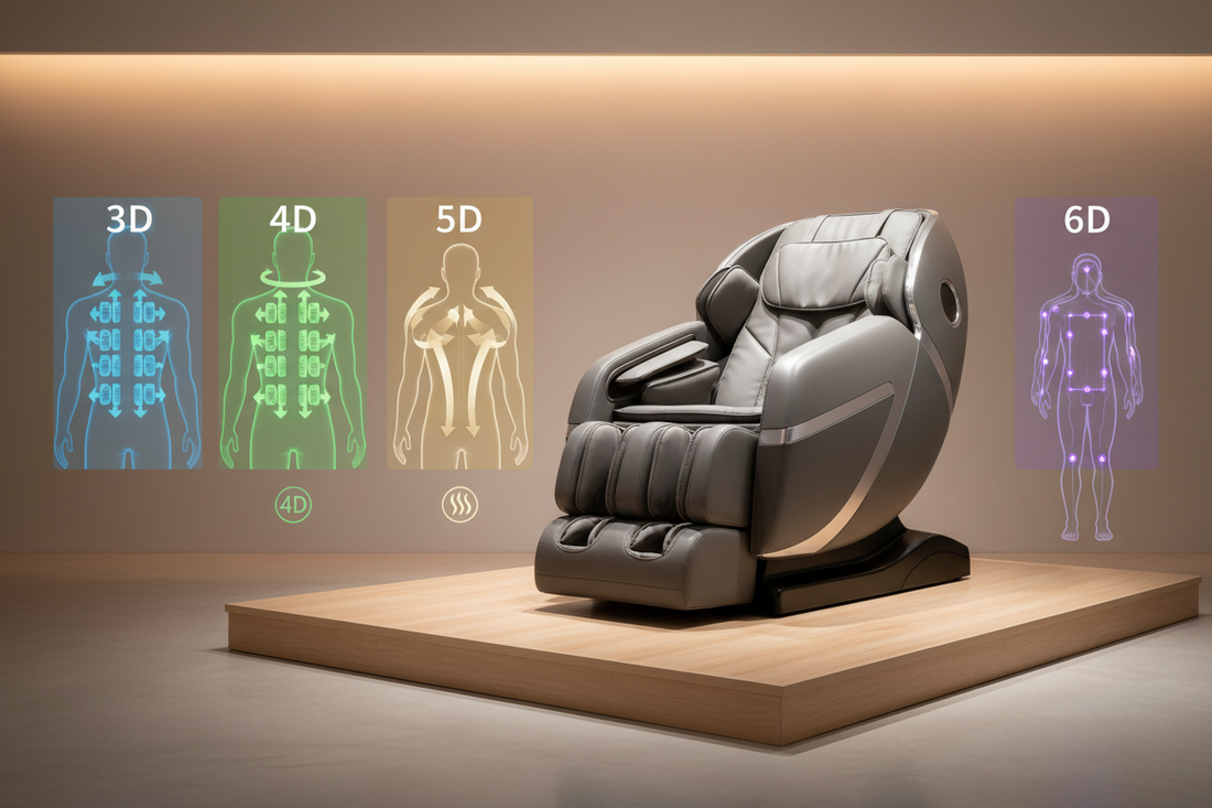 3D, 4D, 5D, 6D Massage Chairs Explained: What’s the Real Difference?