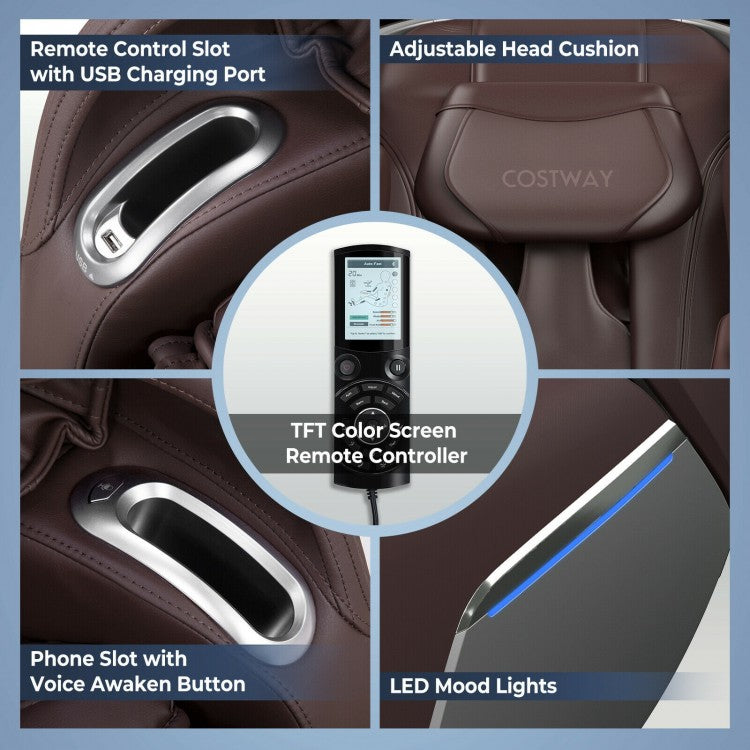 W208WL Full Body Zero Gravity Massage Chair with SL Track Voice Control Heat