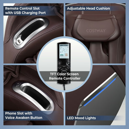 W208WL Full Body Zero Gravity Massage Chair with SL Track Voice Control Heat