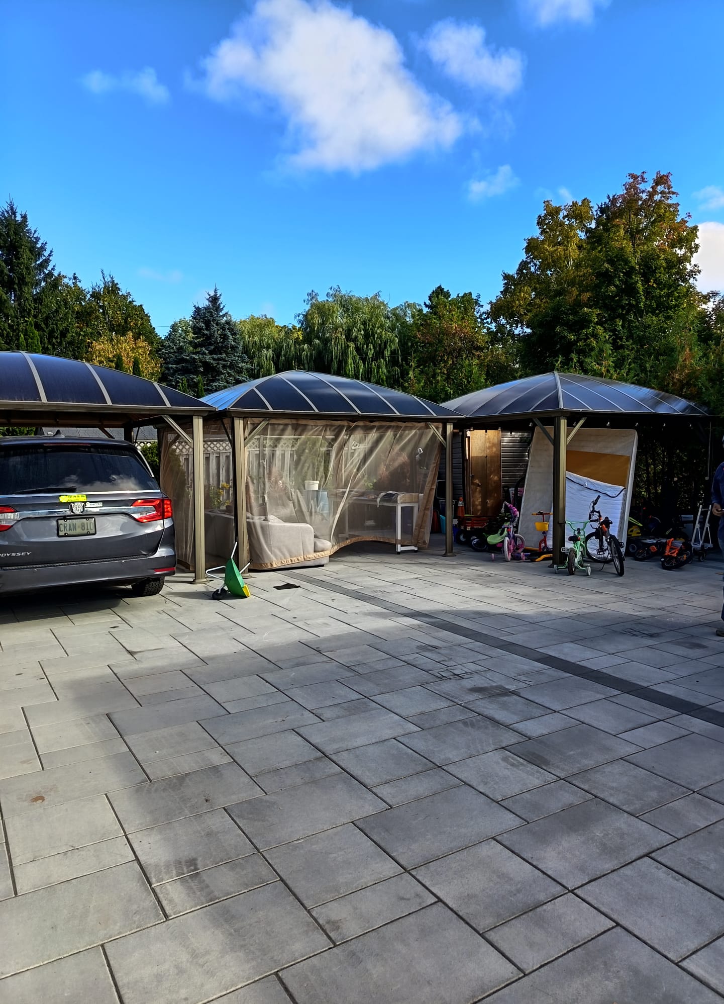12x12 Feet Patio Hardtop Gazebo with Polycarbonate Roof